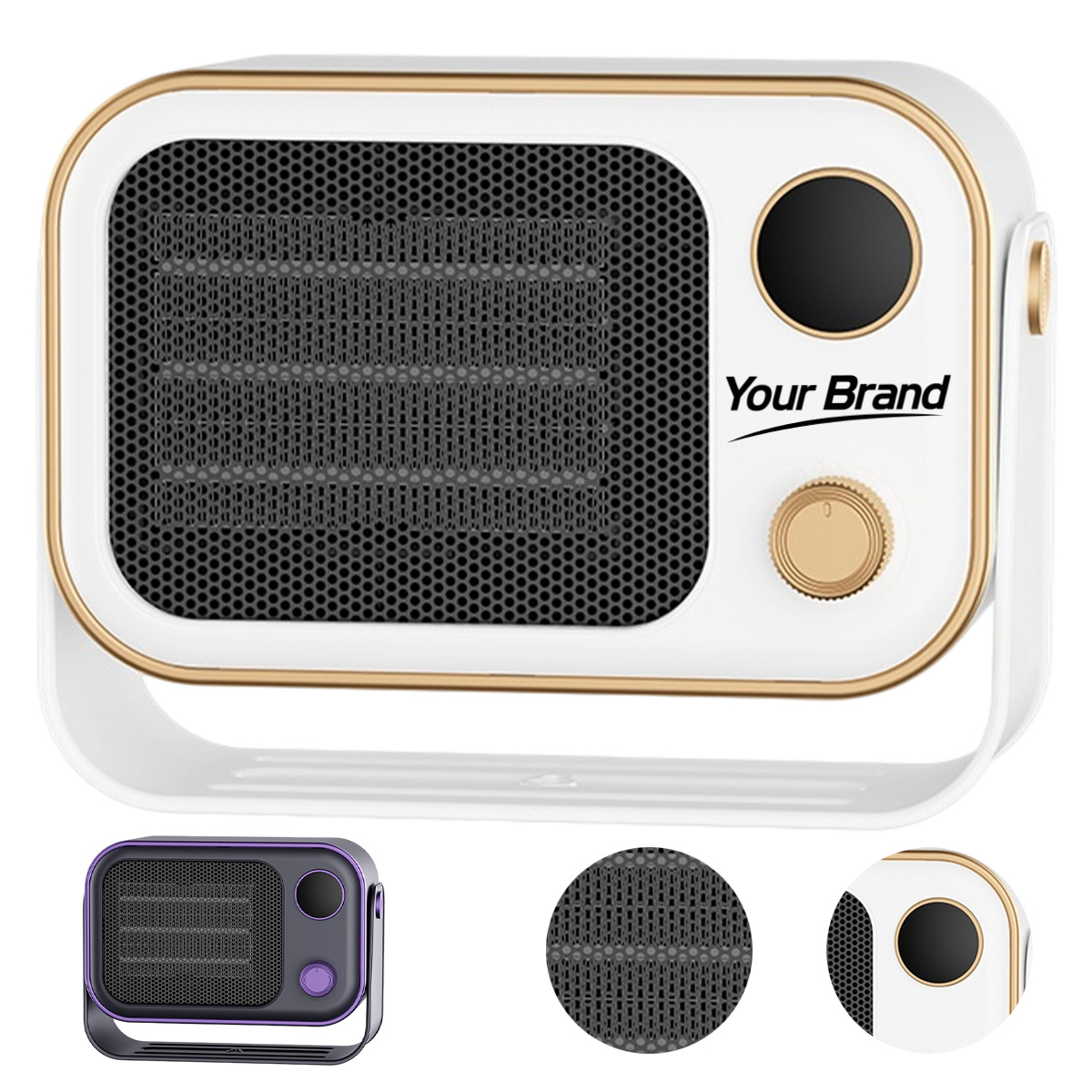 Portable 500W Personal Heater Fan For Home Office Use