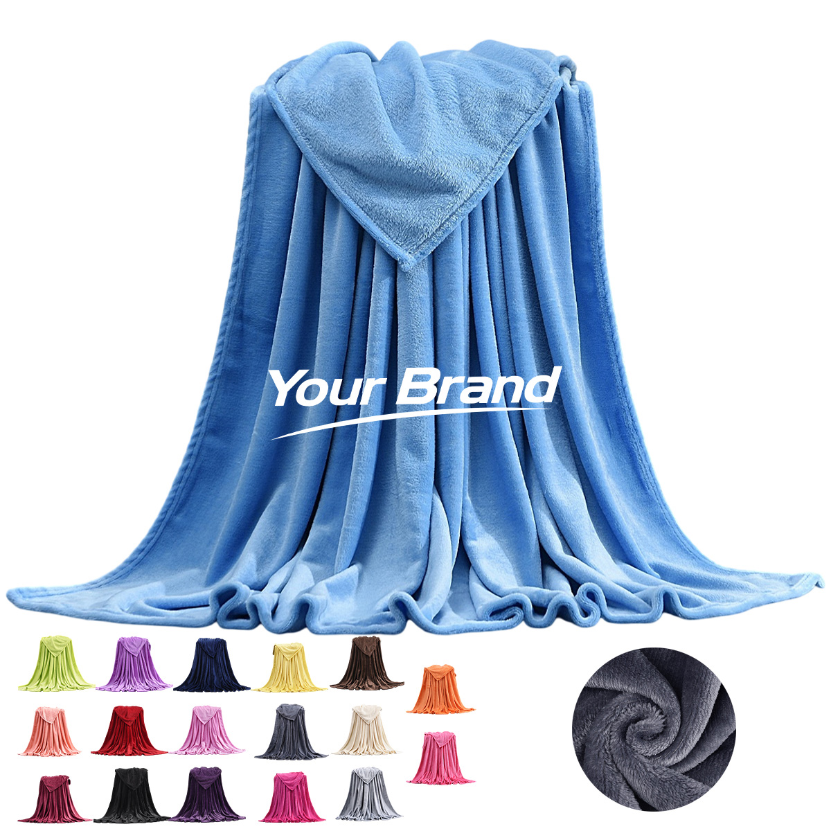 Luxury Faux Rabbit Fur Sherpa Throw Blanket
