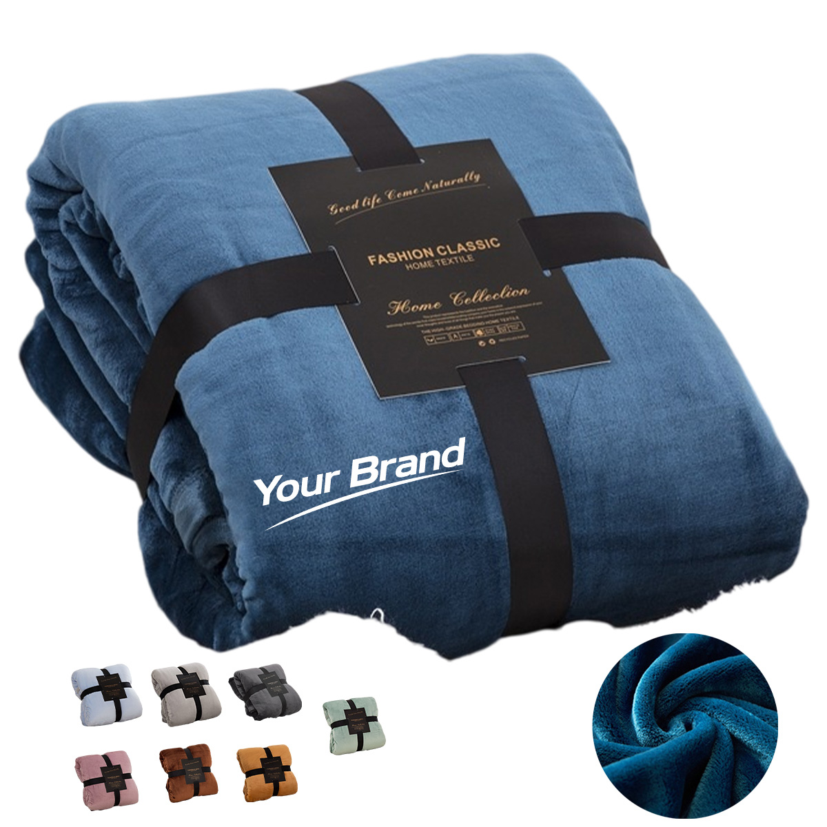 Soft Flannel Coral Fleece Throw Blanket