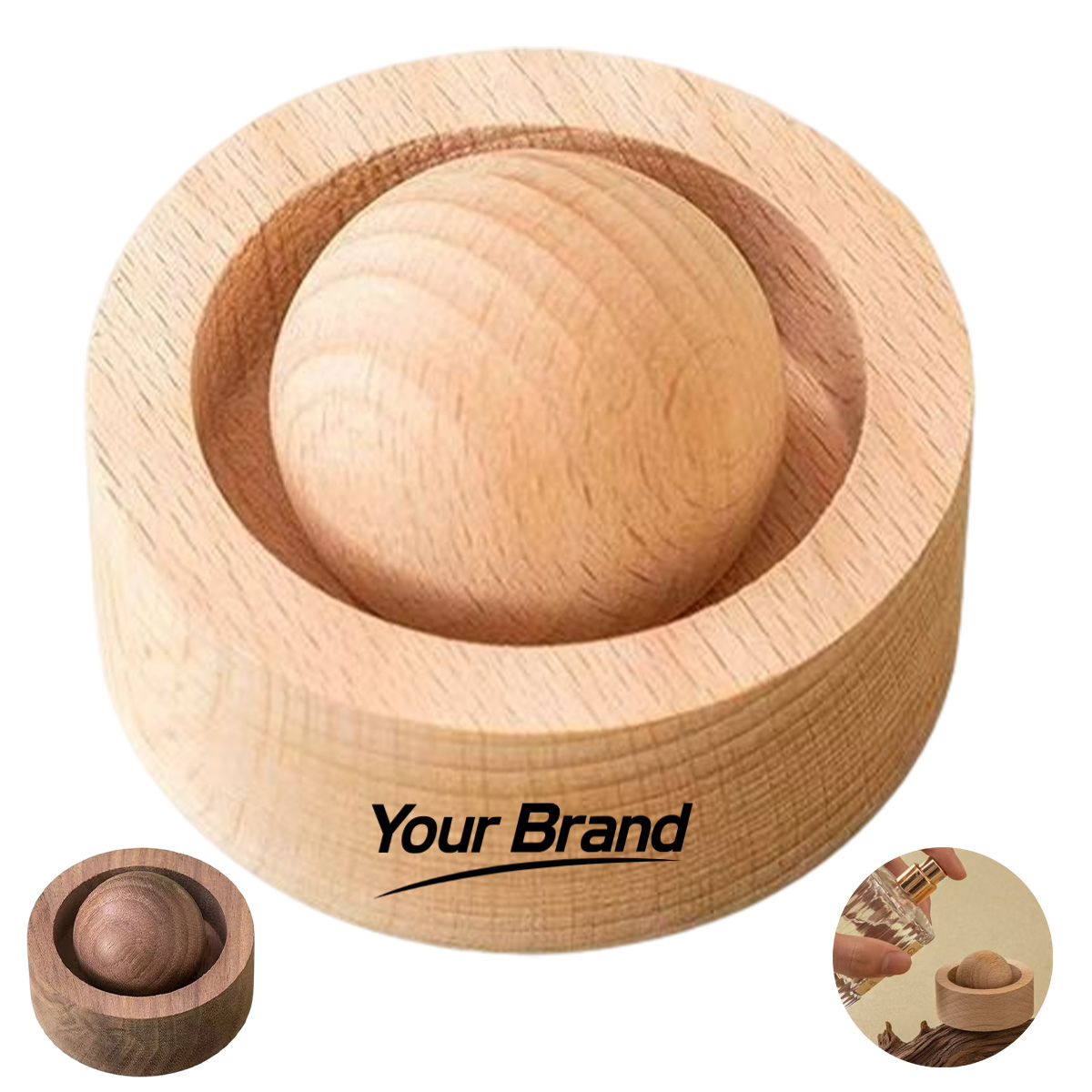 Creative Wooden Log Stack Desktop Essential Oil Diffuser