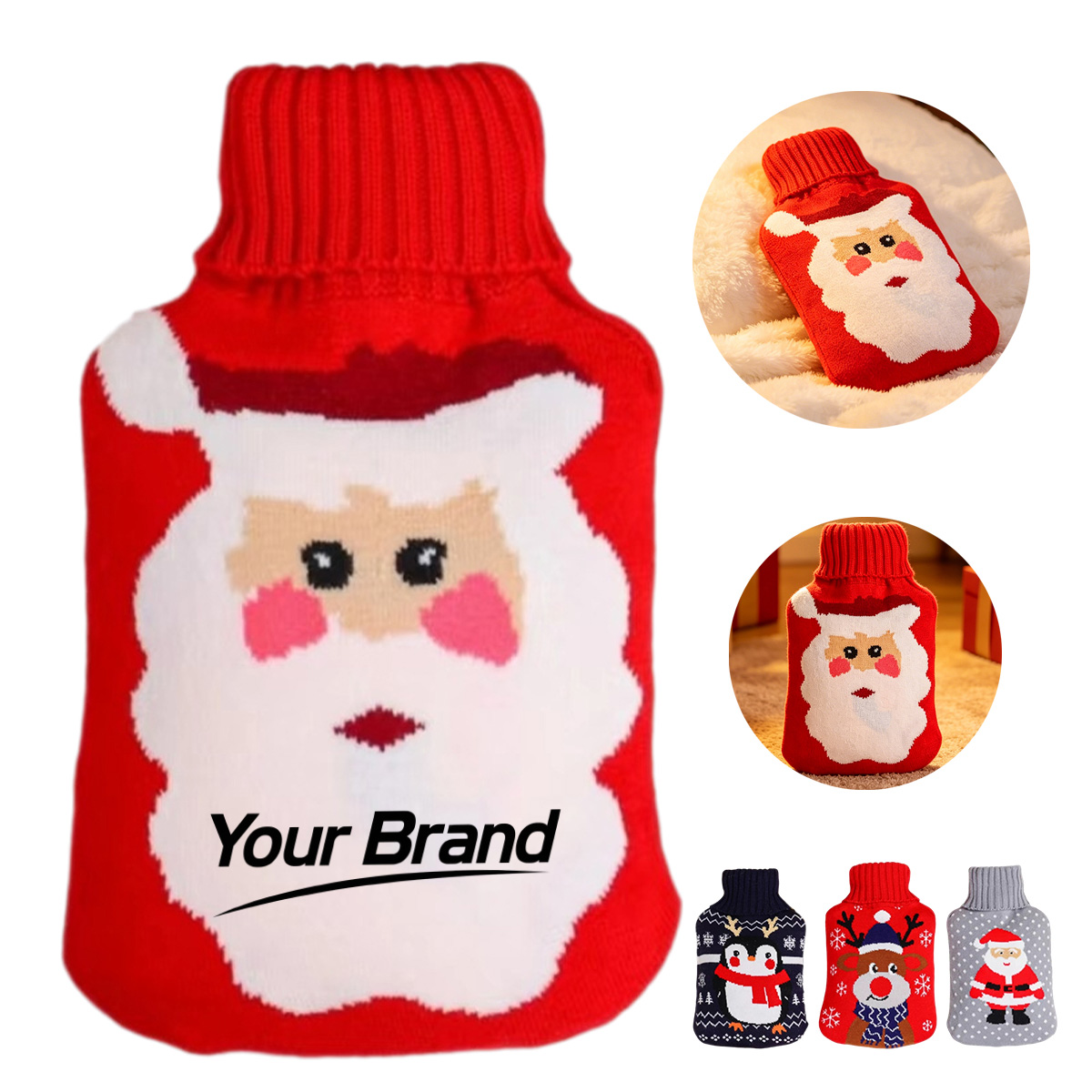 Plush Hot Water Bottle Cover Cold Heat Therapy Pack Sleeve