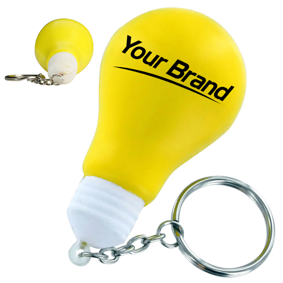 Light Bulb Stress Reliever Keychain