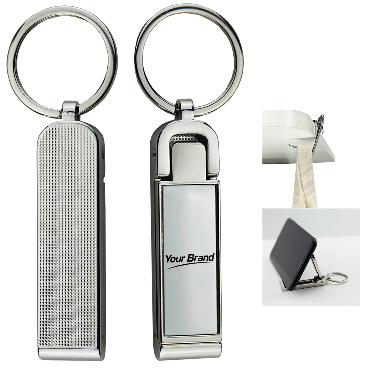 Multi Function Phone Stand Keychain