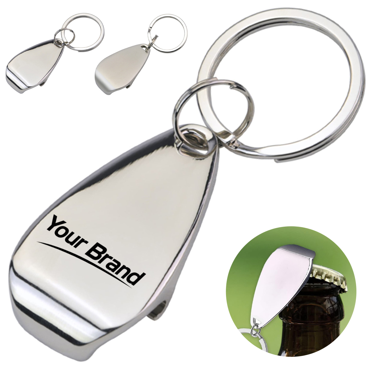 Metal Bottle Opener Keychain