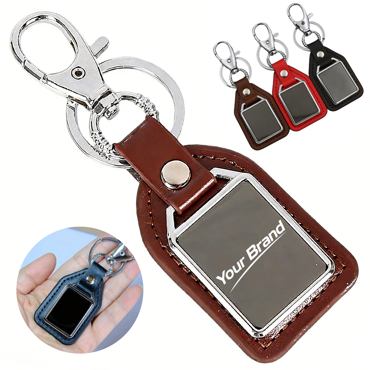 Leather Car Keychain