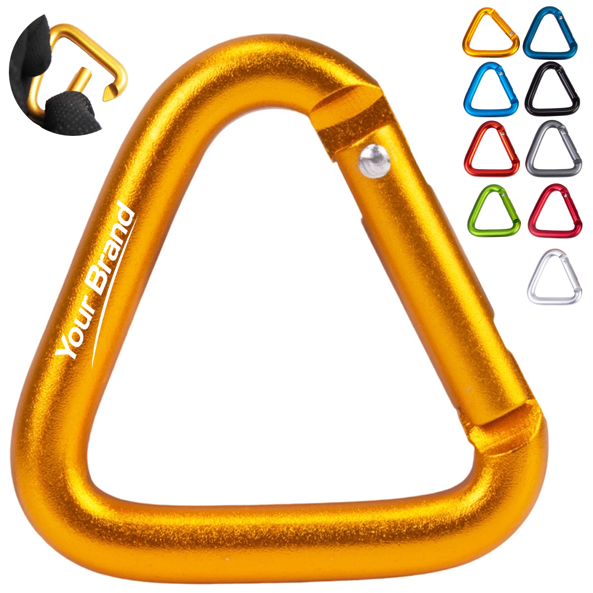 Triangle Aluminum Alloy Carabiner Clip