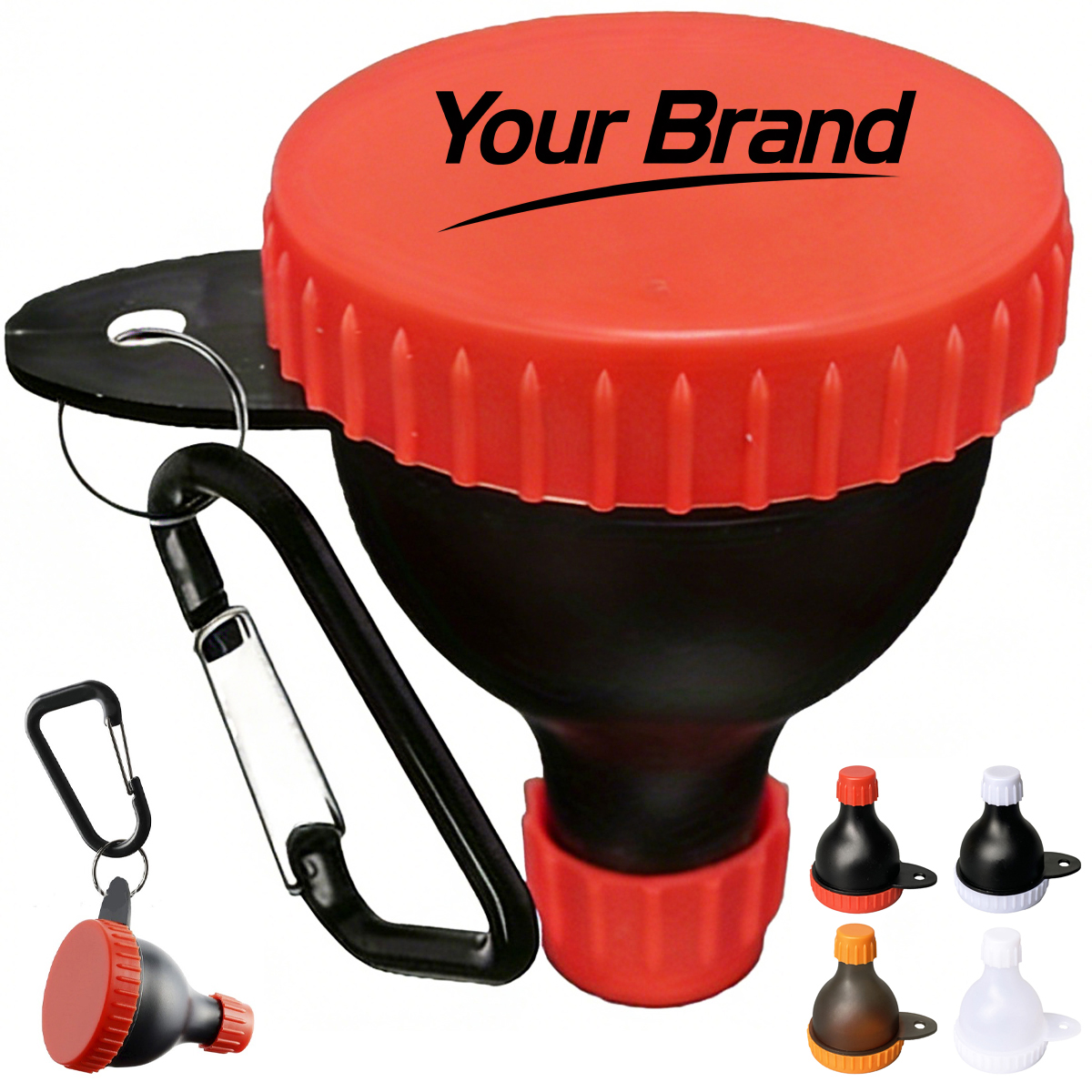 Mini Protein Powder Funnel with Carabiner Clip