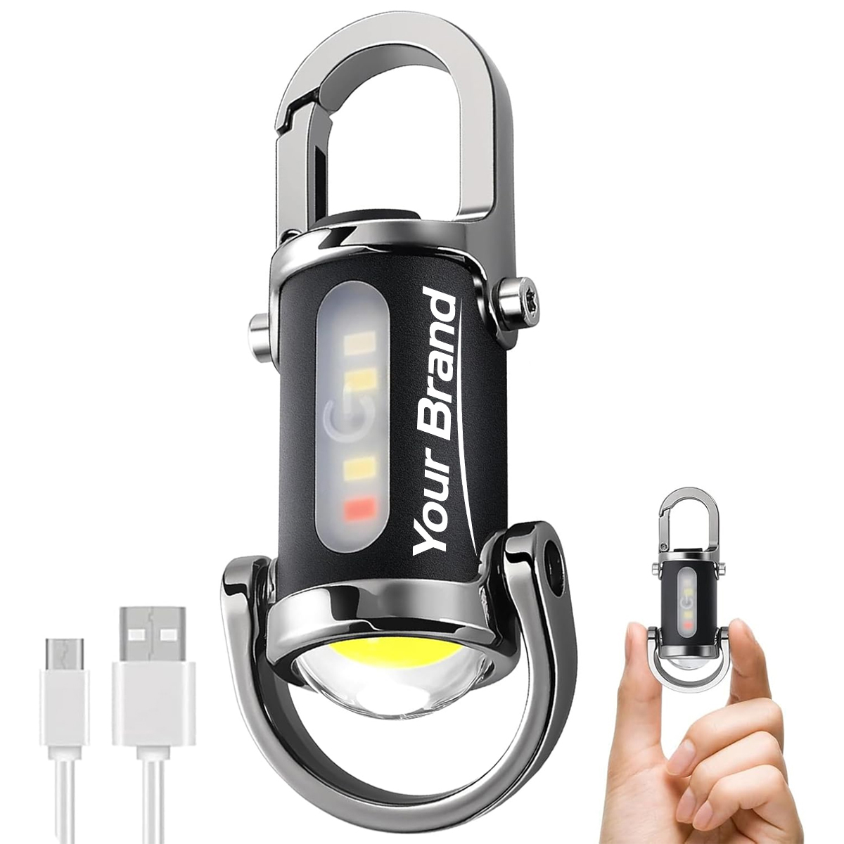 Mini LED Emergency Flashlight Keychain